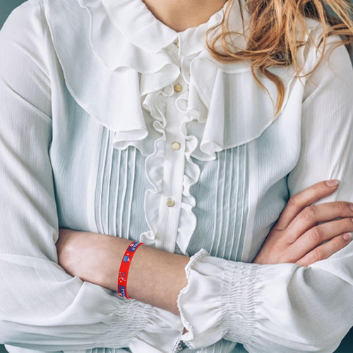Pulseras Patrióticas Pulsera De Silicona Con Bandera Estadou