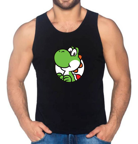 Camiseta Yoshi Mario Bros Tipo Esqueleto Manga Sisa 