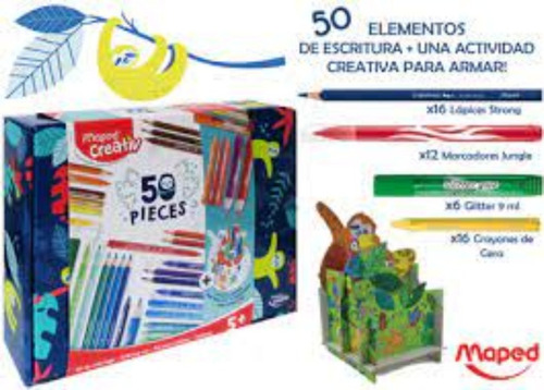 Imagen 4 de 6 de Kit P/ Colorear Maped 50 Pzs Organizador Arte Creativ 907037