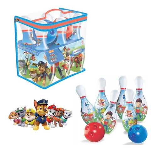 Jogo De Boliche Infantil Patrulha Canina Licenciado - 2481