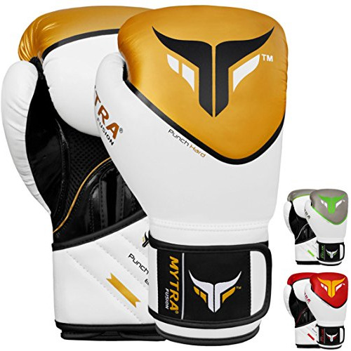 Guantes De Boxeo Mytra Fusion Para Mma Y Muay Thai, Transpir