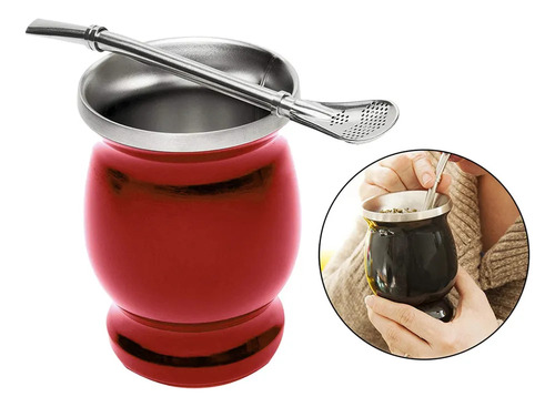 De Acero Inoxidable Mate Calabaza Taza De Tédoble Pared