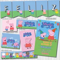 Comprar Kit Imprimible Personalizado Peppa Pig Candy Deco Invitacion