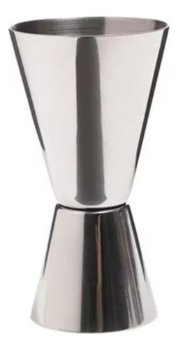 Medidor Tragos X10 Jigger Doble Medidor Onzas Acero Inox Plateado