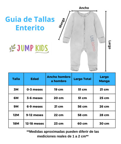 Enterito Largo Pijama Para Niña Cierre Sin Pie 100% Algodón