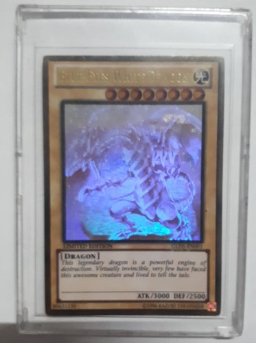 Yugioh Blue-eyes White Dragon - Gld5-en001 - Ghost/gold Rare