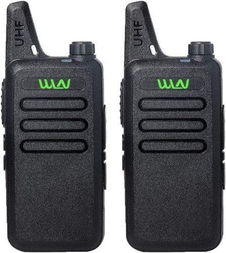 Walkie Talkie Wln Kd-c1 Mini Uhf 400-470mhz Radio Dos Vías Color Negro