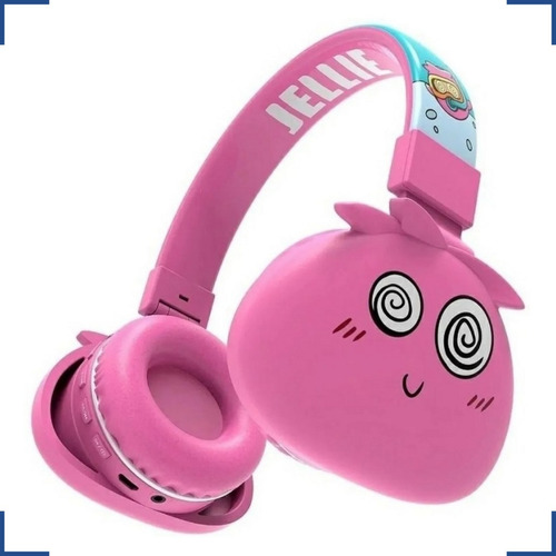 Fone De Ouvido Infantil Headphone Jellie Monsters Roxo Cor Da Luz Lilás Cor Rosa