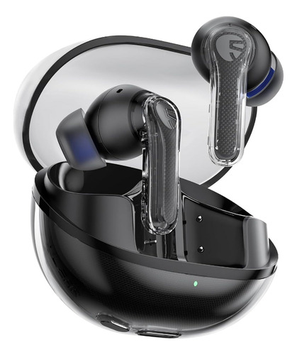 Auriculares Inalámbricos Bluetooth 5.3 Soundpeats Clear Color Negro Luz Negro