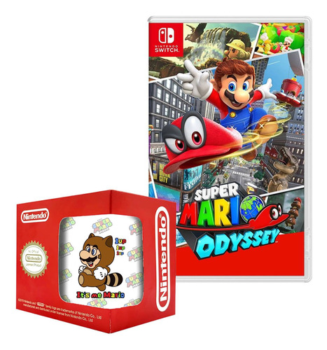 Super Mario Odyssey Nintendo Switch Y Taza 4