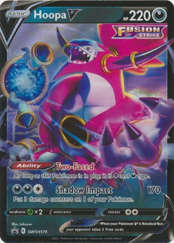 Hoopa V Swsh176 Oversized Promo Carta Jumbo Pokemon