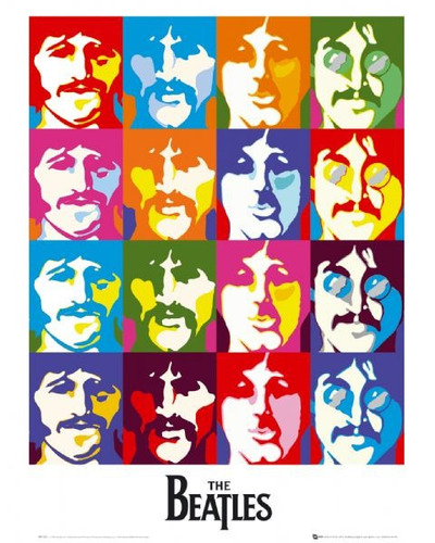 Poster Importado De Los Beatles - Sea Of Colours - 40 X 50
