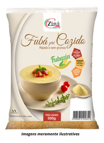 Fubá Pré-cozido Para Polenta: Fubazin® 500g - Zini Alimentos