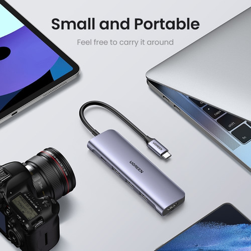 Hub Usb C 5 En 1 Pd Modelo Cm136 15cms Ugreen