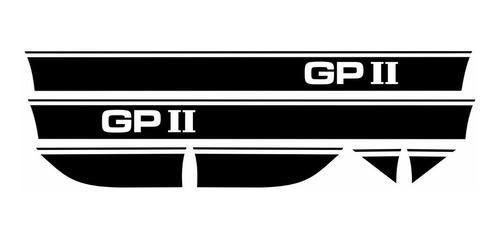 Adesivo Chevrolet Chevette Gp Faixa Lateral Gp001