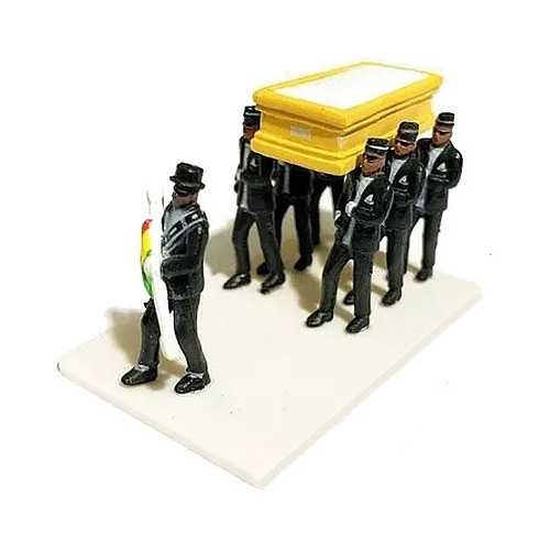 Homens Do Caixão Meme Miniatura - 7 Pallbearers + Caixão 3cm