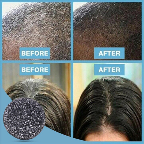A 2 Piezas De Jabón For Oscurecer El Cabello, Barra