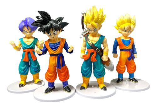 Colección De Figuras Gohan Y Trunks X4 Figuras Dragon Ball