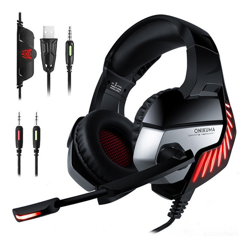 Fone Gamer Headset Onikuma Usb 7.1 Profissional Pc K5 Pro