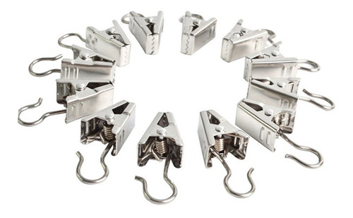 Imagen 2 de 10 de Kit Barral Tensor Cable De Acero Inoxidable Cortina Ganchos