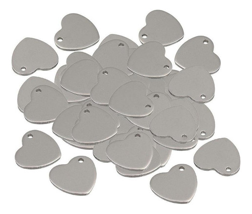 60 Piezas De Material Acero Inoxidable Ovalado Metal