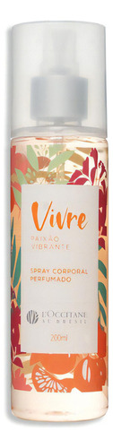 Spray Corporal Perfumado Loccitane 200ml Paixao Vibrante Volume Da Unidade 200 Ml