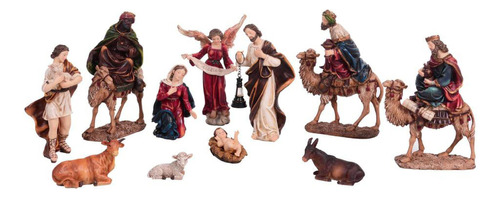 Pesebre Reyes-camello 20cm 11pz  Santini