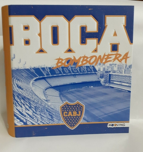 Carpeta Boca Junior Cartone 3 Aros - Original - Temp 2018