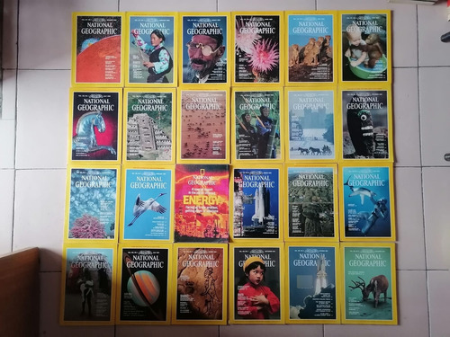 117 Revistas National Geographic En Inglés Años 1980 A 1989