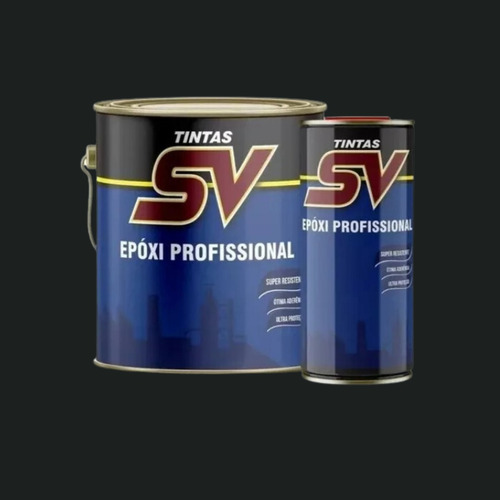 Tinta Epóxi Profissional Cinza Claro Kit Sv 3,6 Litros -