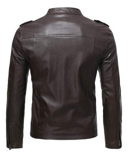 Forro Polar Para Hombre H Coat Leather Plus, Para Moto, Piel