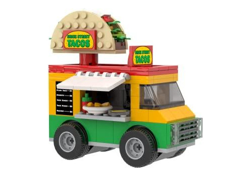 Set Construcción Brick Loot 185 Piezas Street Taco Truck