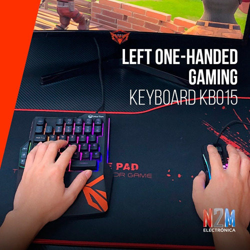 Imagen 6 de 10 de Teclado Gamer Universal 35 Teclas Izquierdo Meetion Mt-kb015