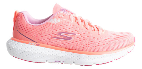 Zapatillas Skechers Go Run Pure 3 Mujer Running Coral