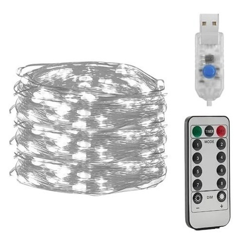 Led Alambre Guirnalda 10mts Con Control