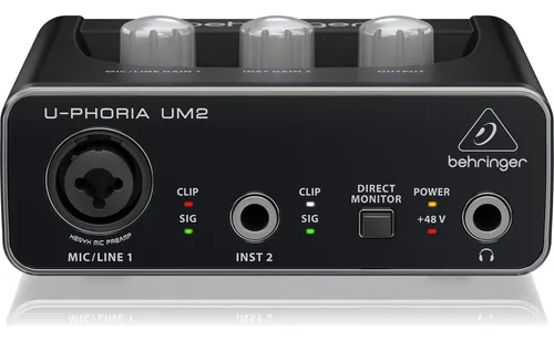 Interfaz De Audio Behringer U-phoria Um2 Grabación Estudio