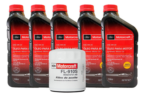 Kit Mantención Ford Focus 2.0 Aceite + Filtro Motorcraft