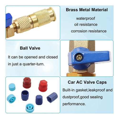 Kit De Herramientas De Instalación Rápida R134a Valve Core,