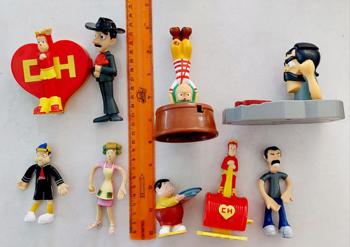 Set 9 Figuras Del Chavo Del Ocho Y Chapulin Colorado. C6 (Usado)