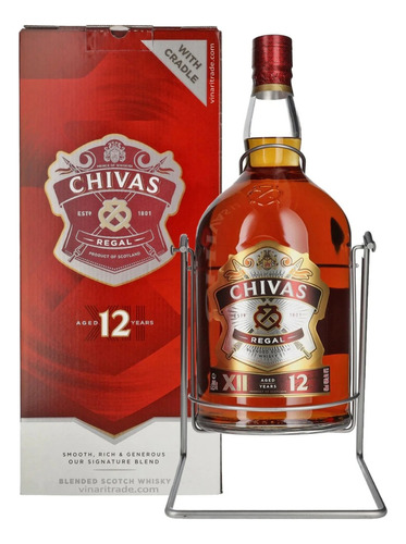 Whisky Scotch Chivas Regal Whisky 12 Escocia botella 4500 mL
