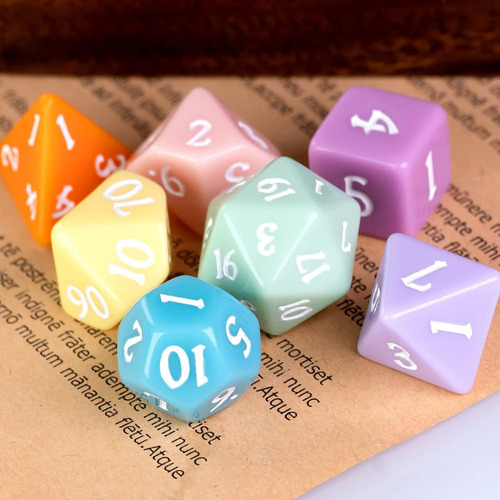 Poludie 5 Juegos De Dados Poliédricos Dnd (35pcs) Con 1 B...