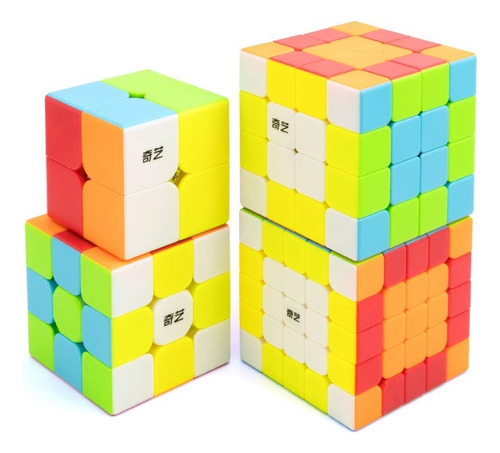 Cubos Qiyi 2x2 3x3 4x4 5x5 Y Manual Avanzado Set Actualizado