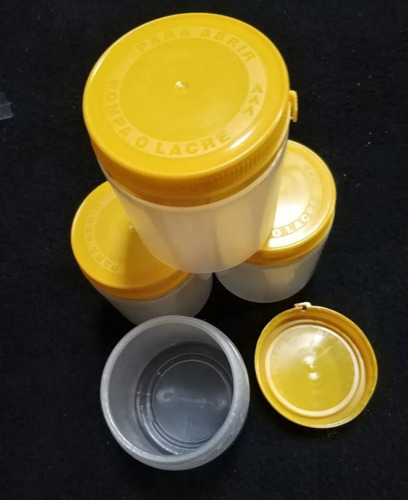50 Potes Plástico Mel Com Tampa/lacre - 500 G - Frete Grátis