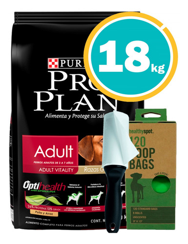 Ración Perro Pro Plan Adulto Raza Gde + Obsequio Y E. Gratis