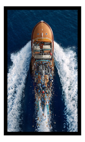 Lancha Riva Aquarama Poster Cuadro Enmarcado 45x30cm