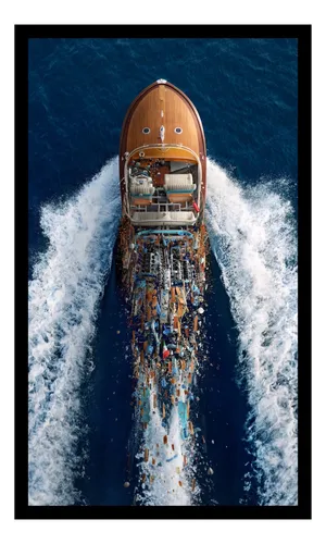 Lancha Riva Aquarama Poster Cuadro Enmarcado 45x30cm