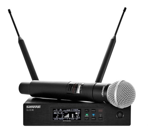 Microfono Inalambrico Mano Shure Qlxd24 Sm58 G50 Sistema Uhf