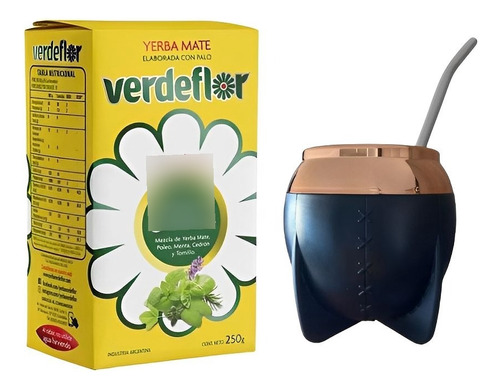 Set Yerba Serrana 250g + Mate Lindo 160ml Con Bombilla