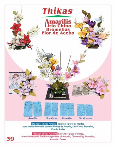 Moldes Flores Foamy Fomy Fomi Amarilis Flor Envio Gratis | MercadoLibre