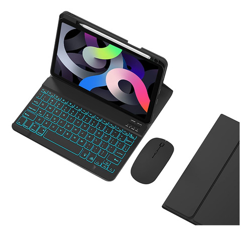 Funda Para Teclado iPad Color Retroiluminado Ultrafina